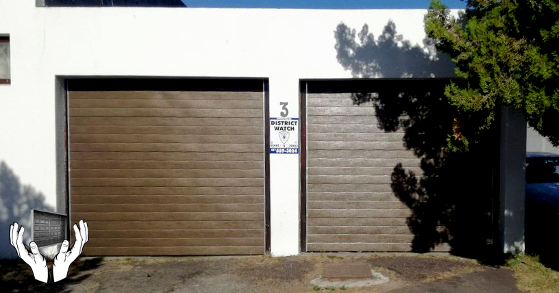 Automation White Garage Door